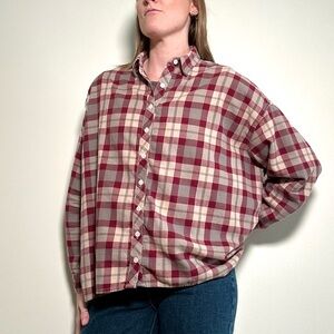 The Great Women’s Oversized Plaid Shirt